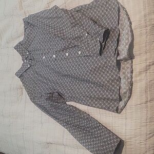 Ken LTD Black and White Patterned Shirt